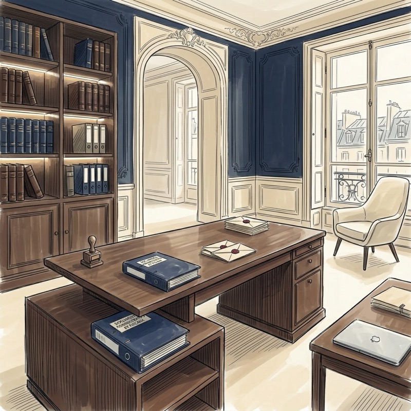 Bureau d'étude notariale parisienne