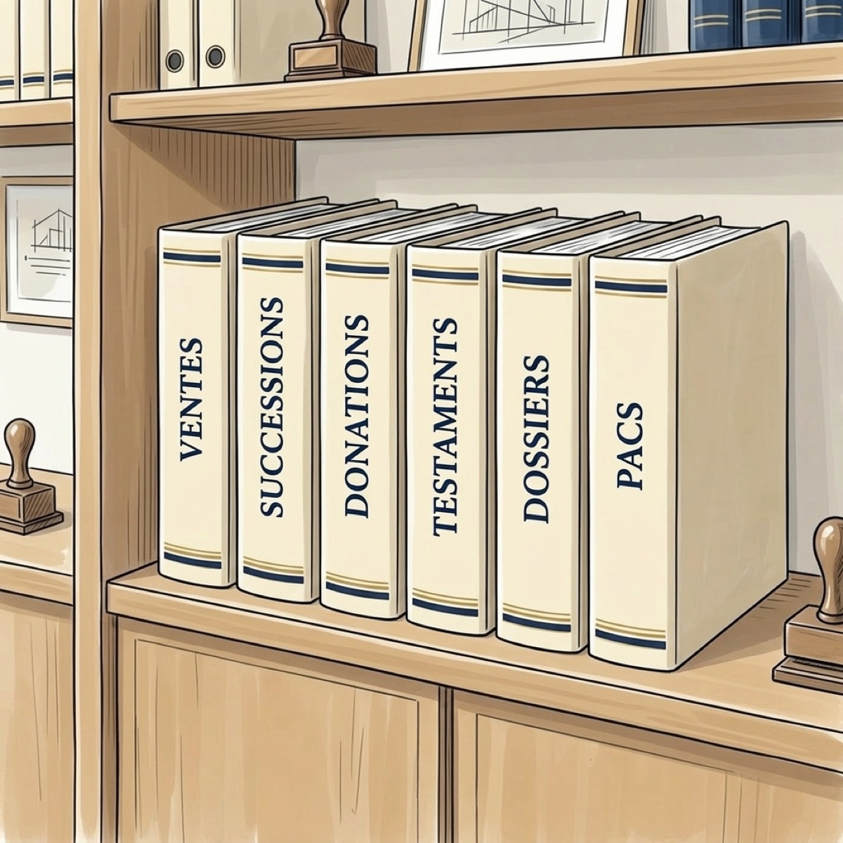 Documents notariaux et titres de propriété classés